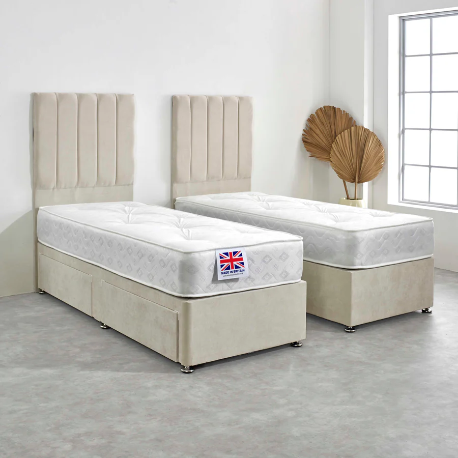 Attingham Zip and Link Coil Sprung Divan Bed Set