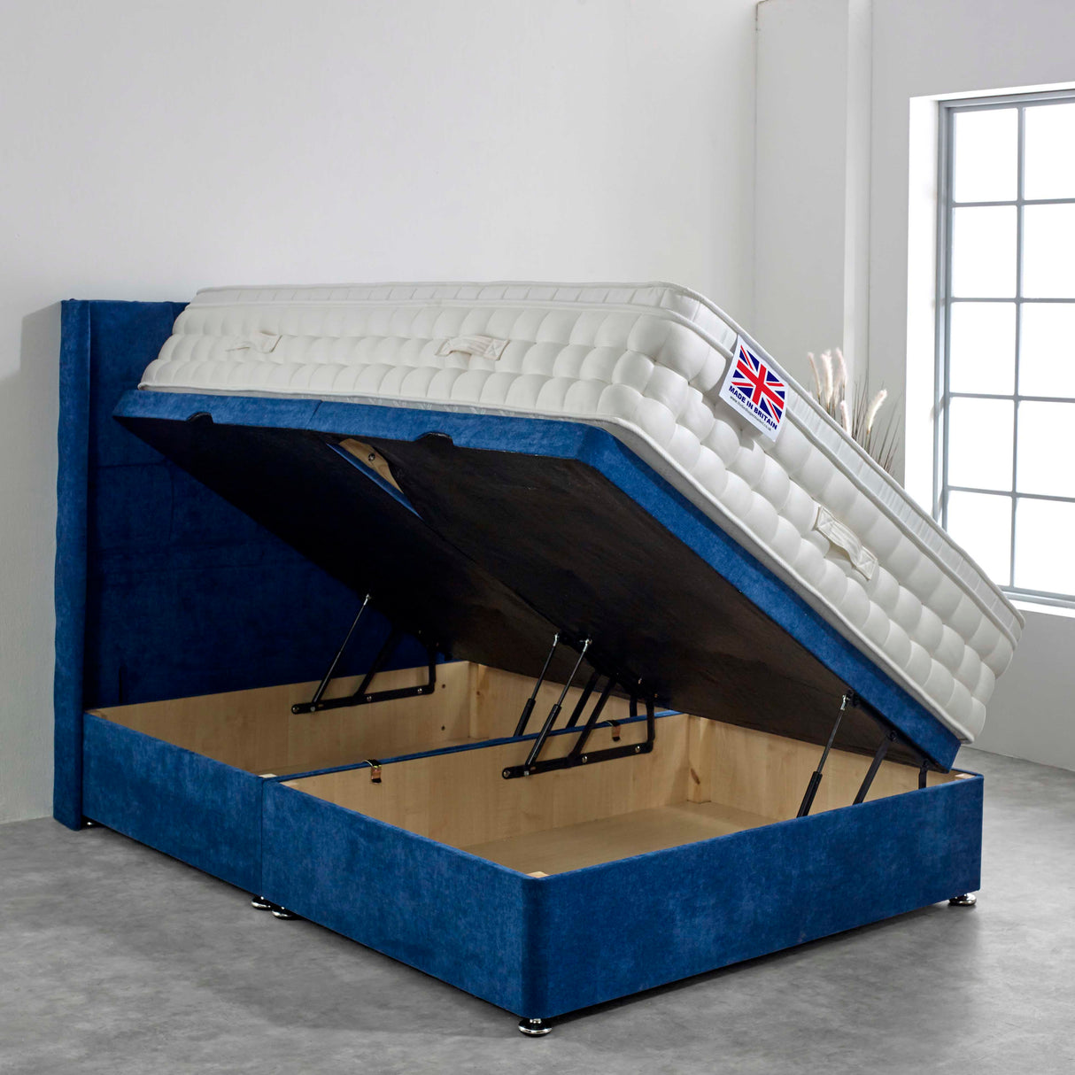 Dorset Pillowbox Hand Stitched Laygel Pocket Ottoman Bed Set