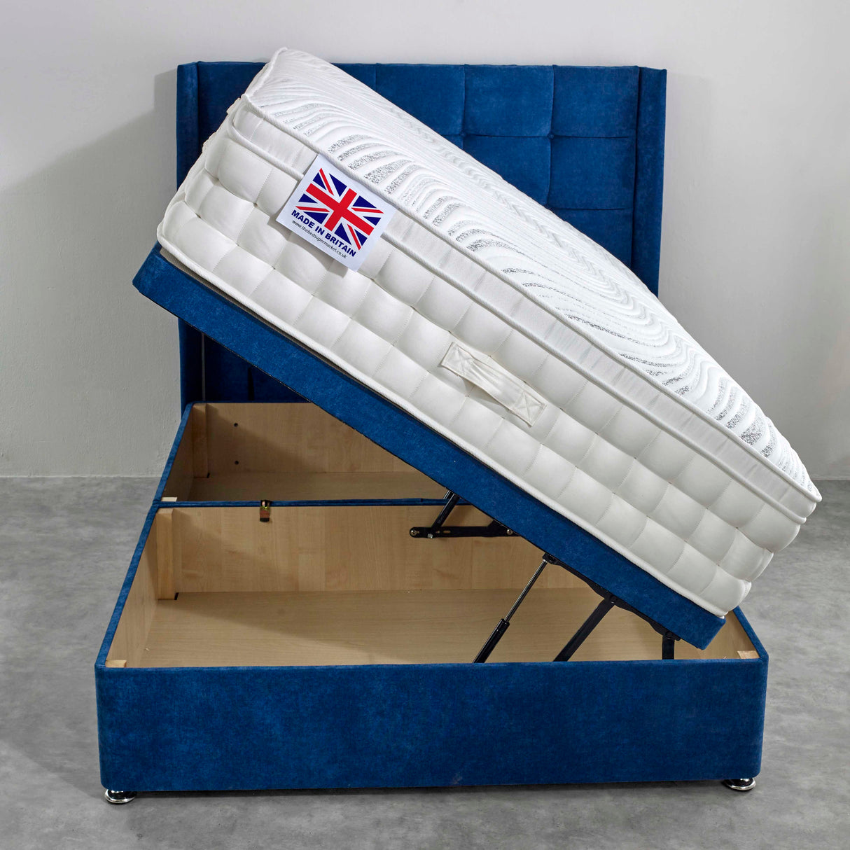 Dorset Pillowbox Hand Stitched Laygel Pocket Ottoman Bed Set