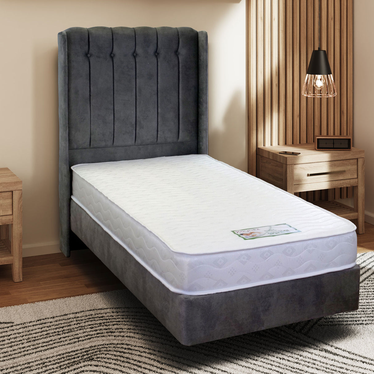 5ft Kayflex Ecoflex 20cm 3D Border Memory Foam Soft Mattress (CLEARANCE)