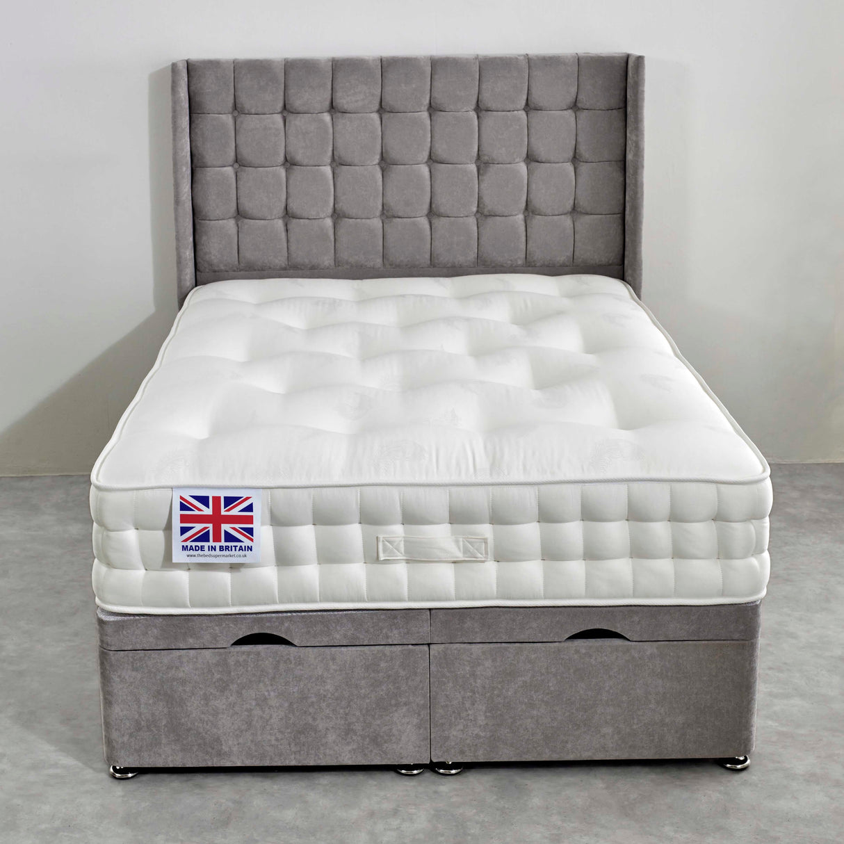 Gloucester Pocket Natural Hand Stitched Ottoman Bed Set