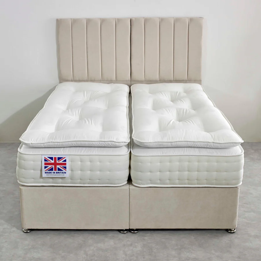 Hereford Zip and Link Coil Sprung Pillow Top Divan Bed Set
