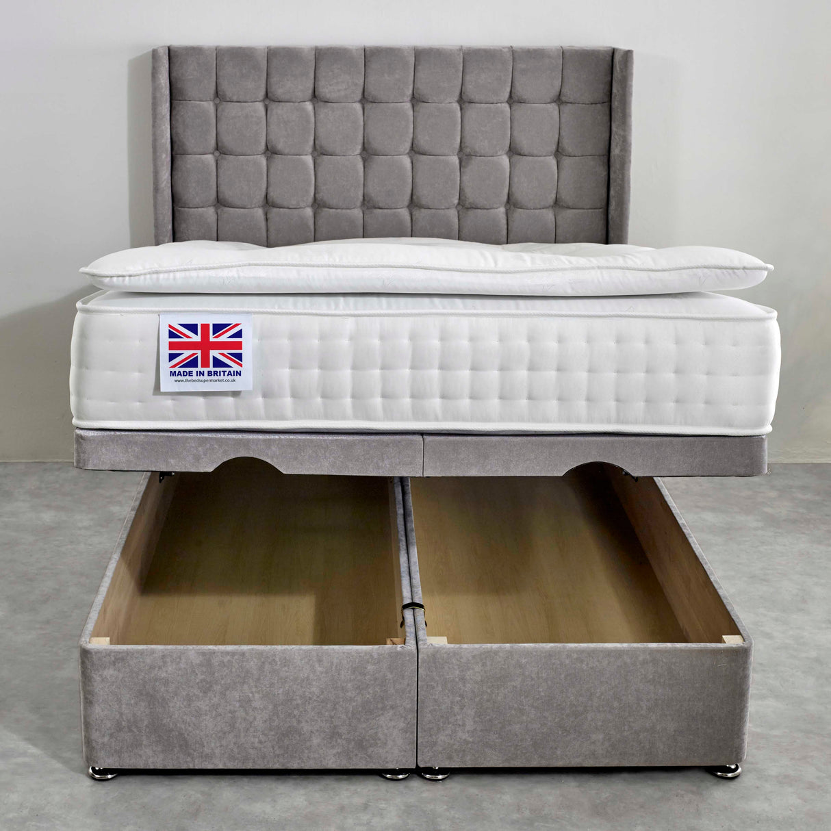 Ludlow 1000 Pocket Sprung Pillow Top Ottoman Bed Set