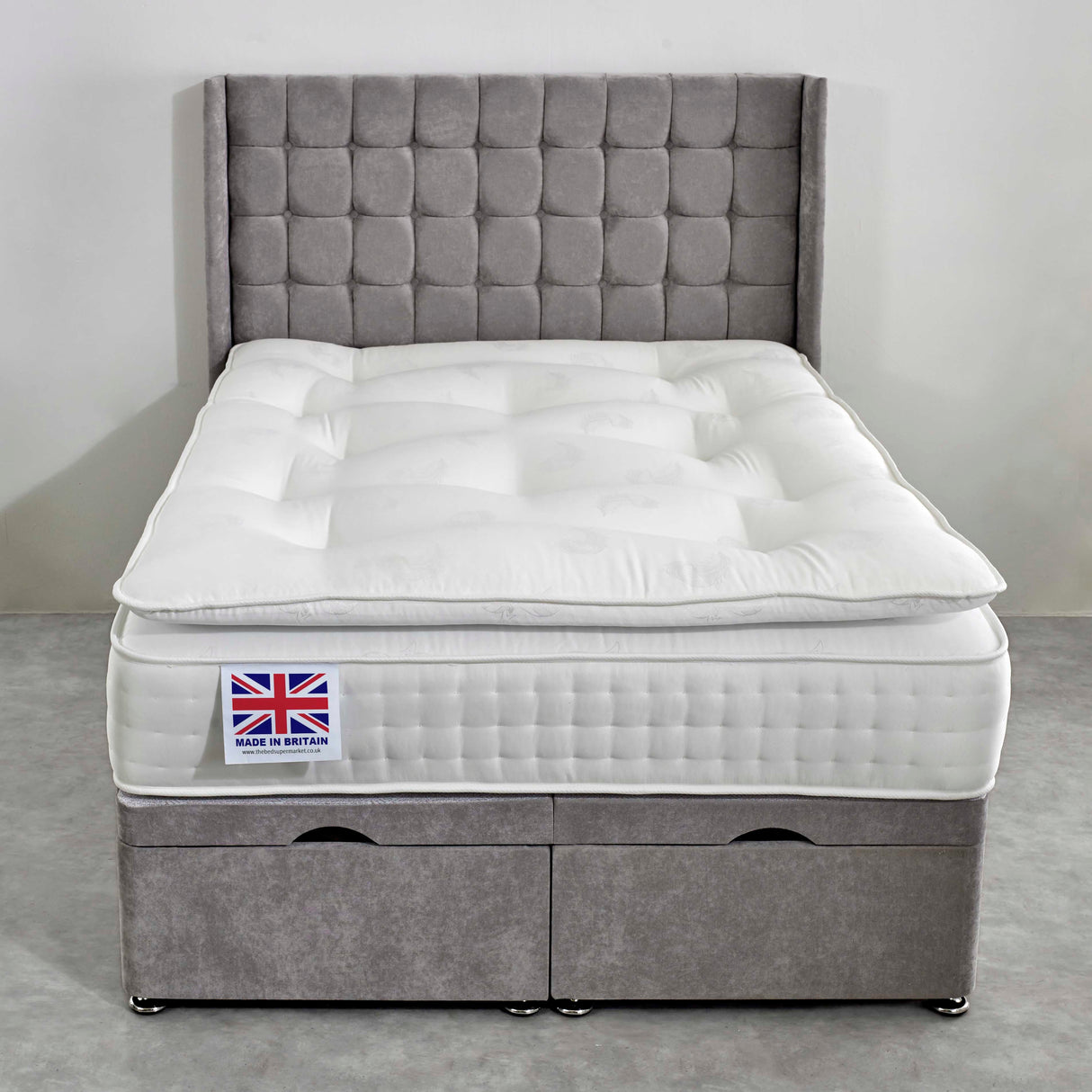 Ludlow 1000 Pocket Sprung Pillow Top Ottoman Bed Set