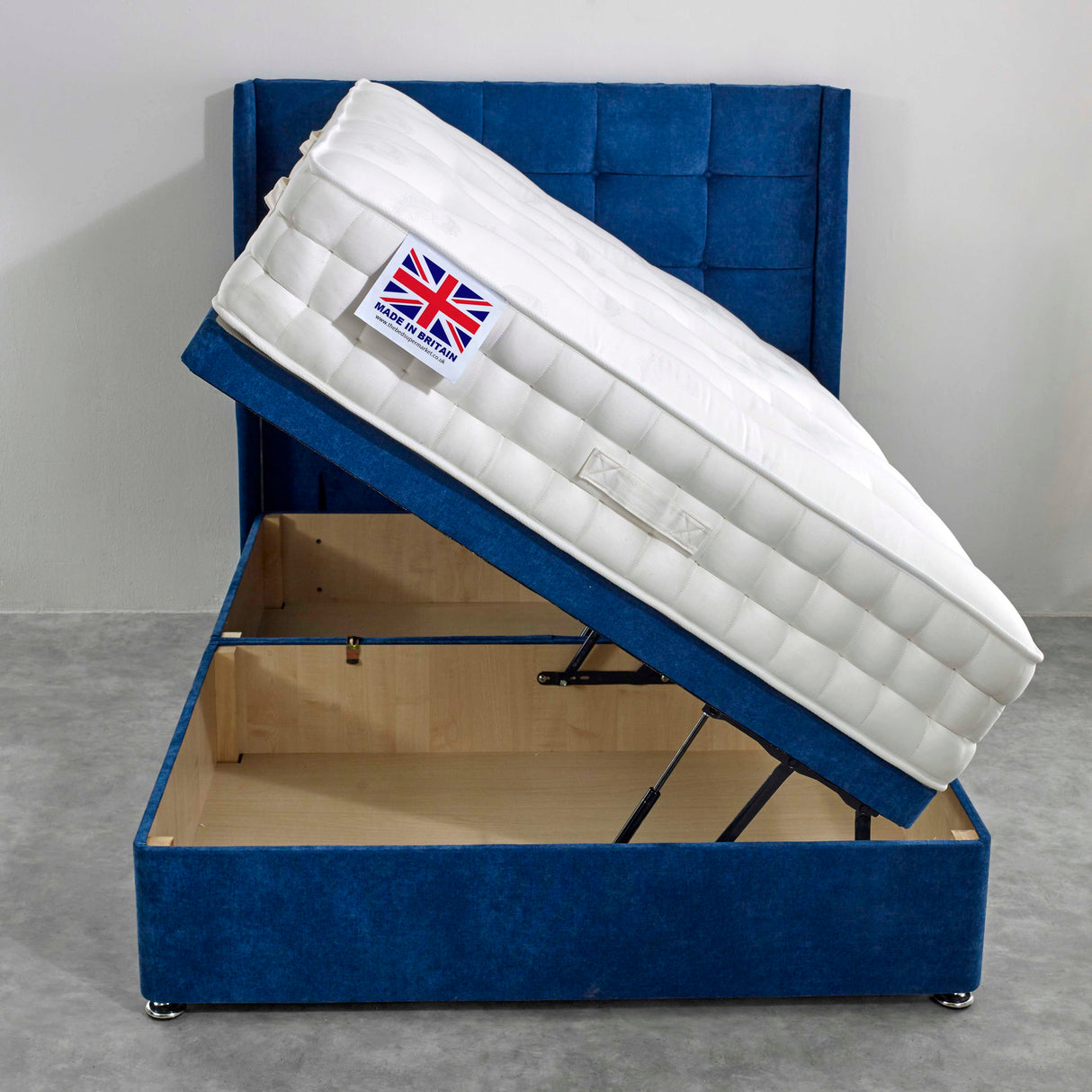 Malvern Pocket Memory Hand Stitched Ottoman Bed Set