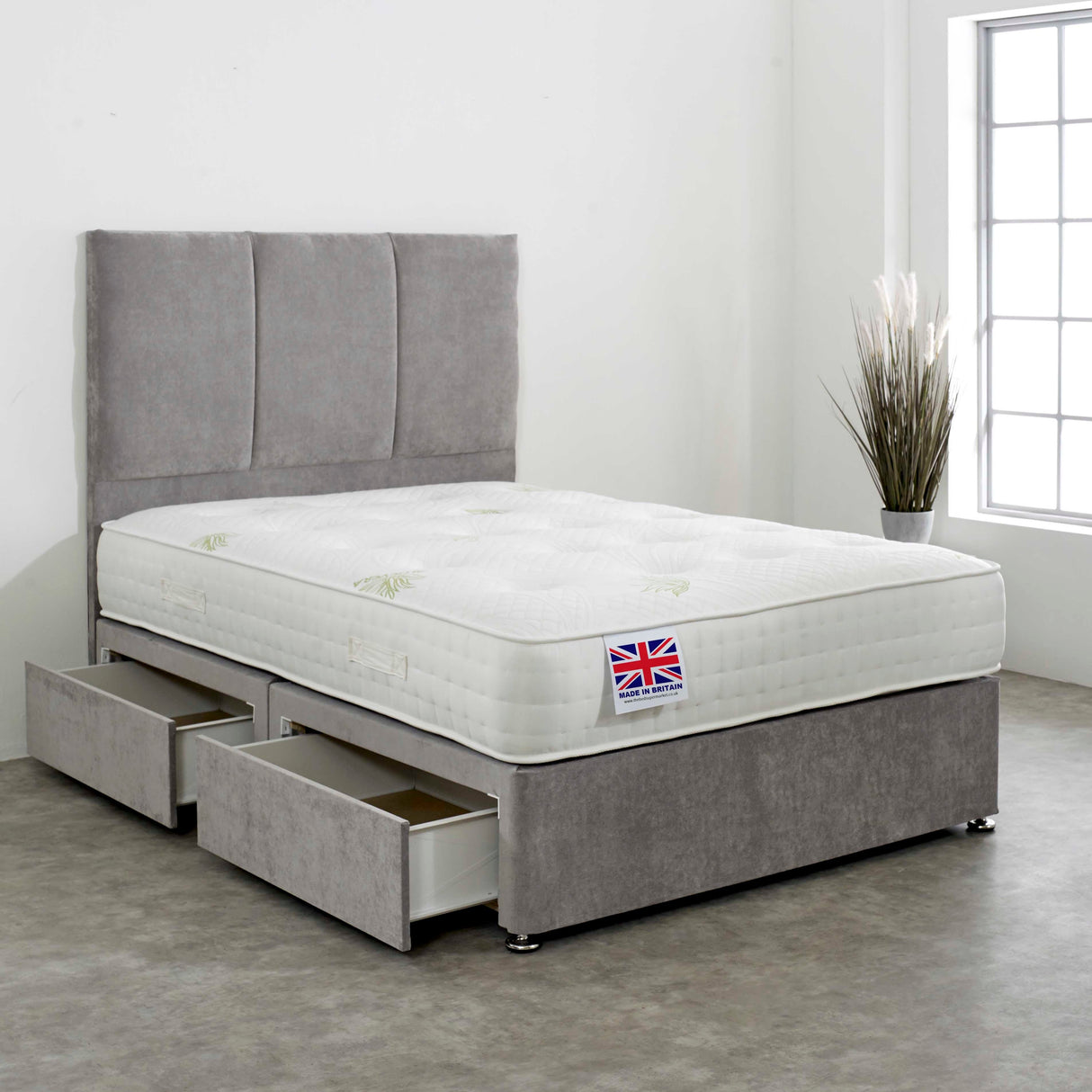 Rochester Aloe Vera 1000 Pocket Divan Bed Set