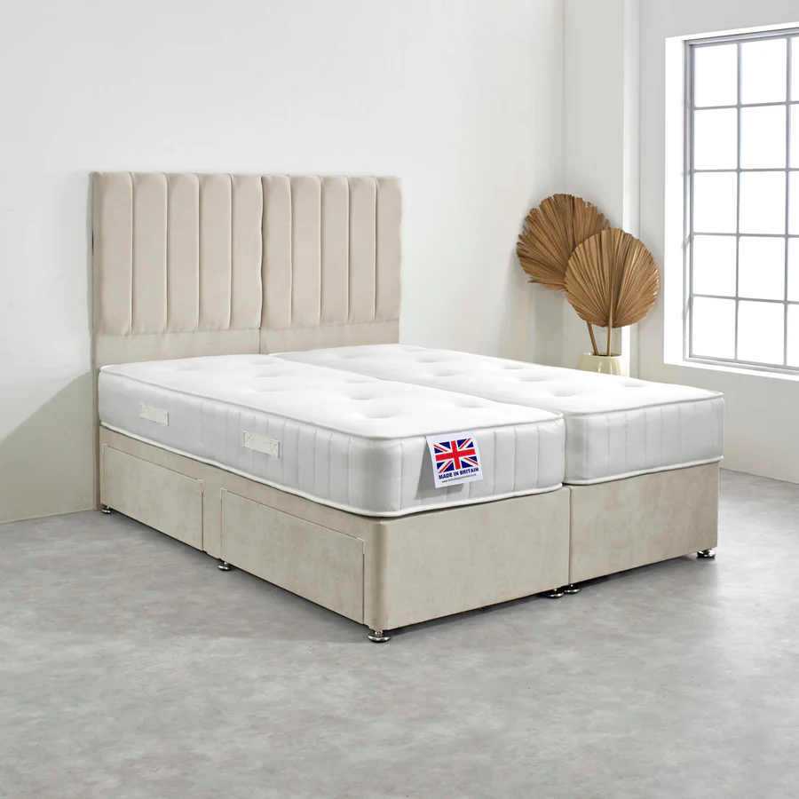 Royal Tunbridge Zip and Link 1000 Pocket Sprung Divan Bed Set