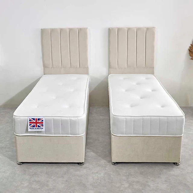 Royal Tunbridge Zip and Link 1000 Pocket Sprung Divan Bed Set