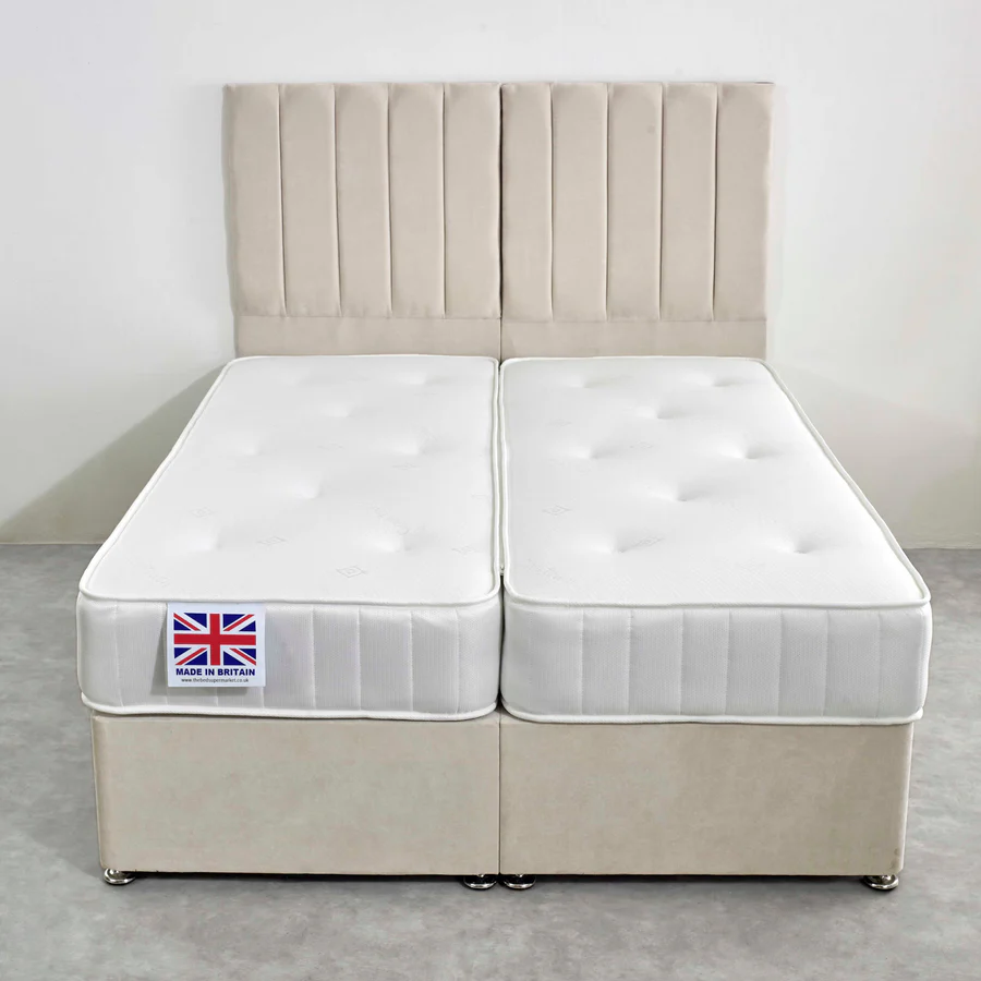 Royal Tunbridge Zip and Link 1000 Pocket Sprung Divan Bed Set