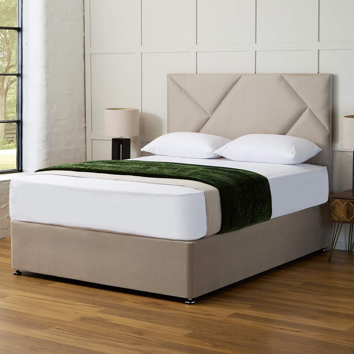 Opulence Saxton Divan Bed Set with Headboard