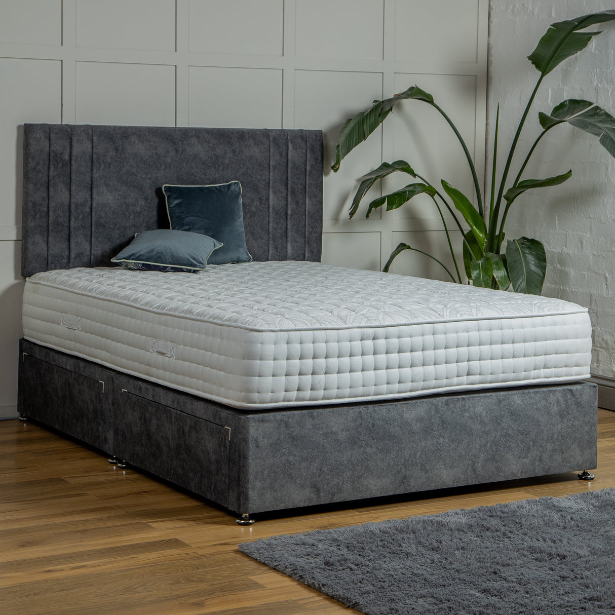 Vienna Divan Bed Set with Headboard