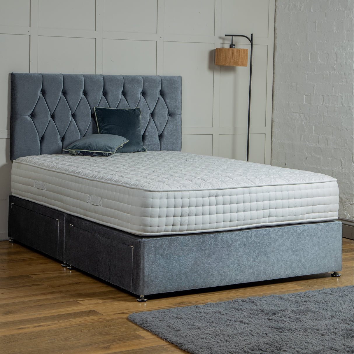 Santorini Divan Bed Set with Headboard