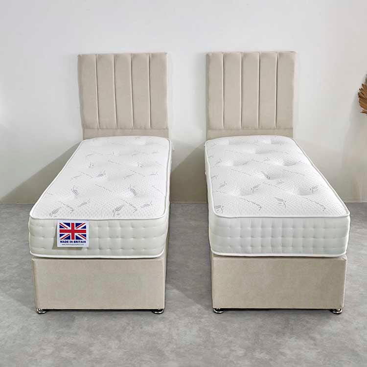 Stratford Zip and Link 1000 Pocket Memory Sprung Divan Bed Set