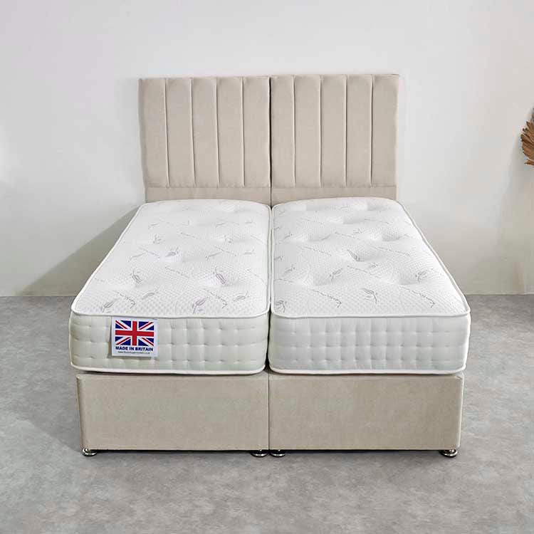 Stratford Zip and Link 1000 Pocket Memory Sprung Divan Bed Set