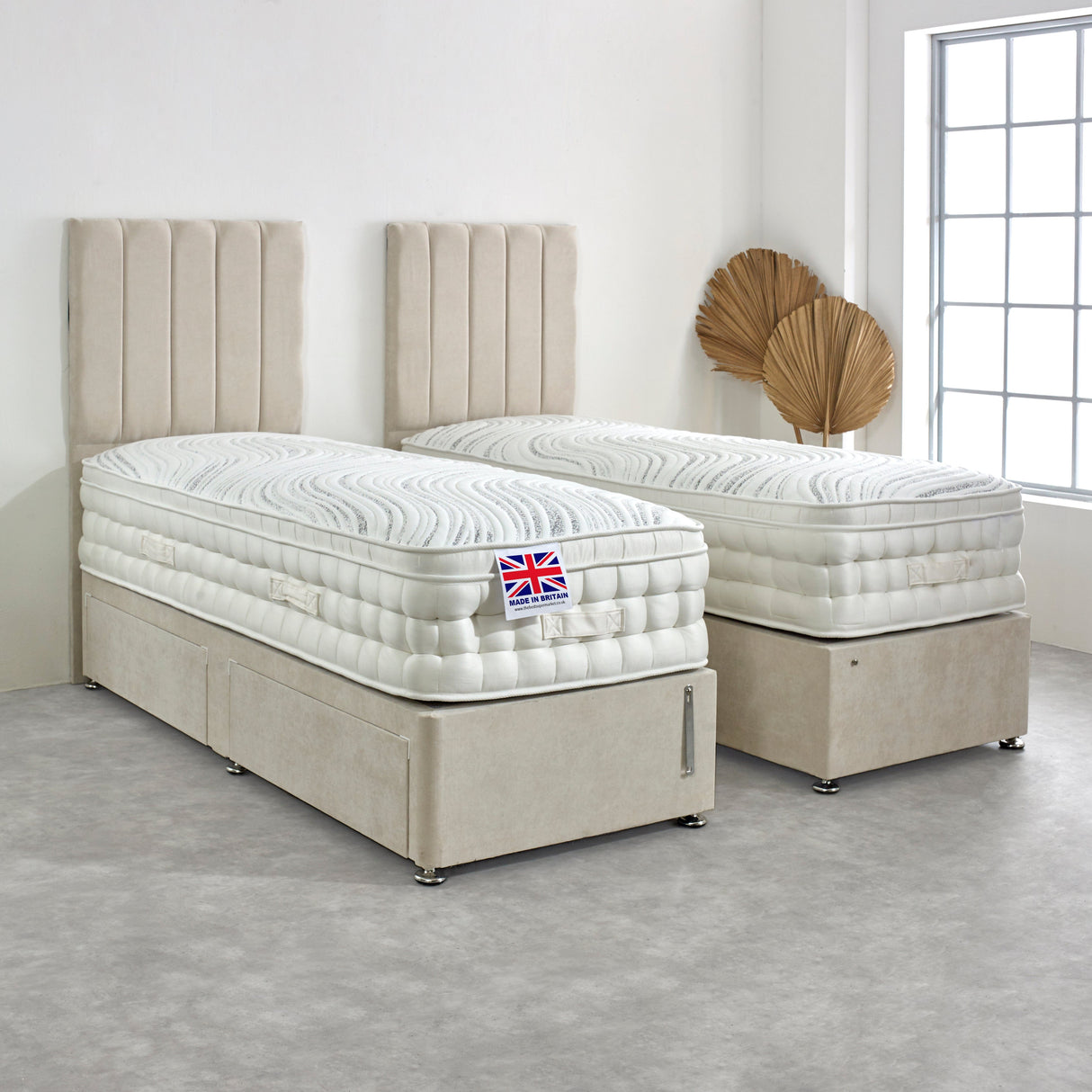 Suffolk Zip and Link Pillowbox Hand Stitched Memory Pocket Mattress