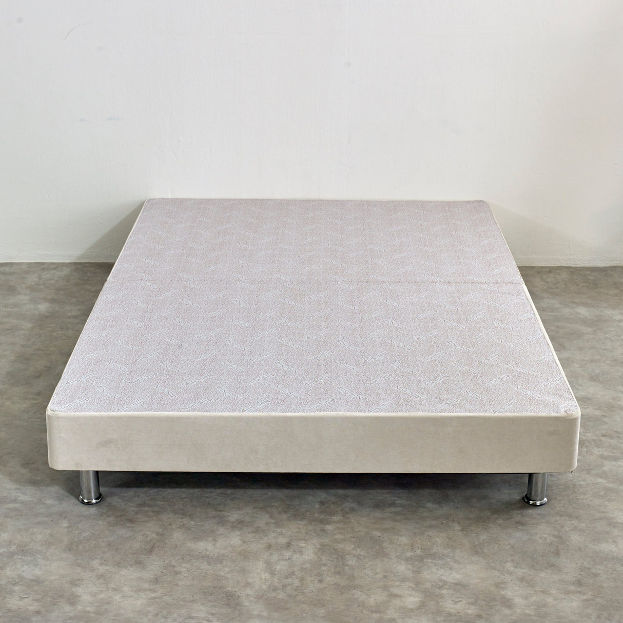 Divan Bed Base on Chrome Metal Legs