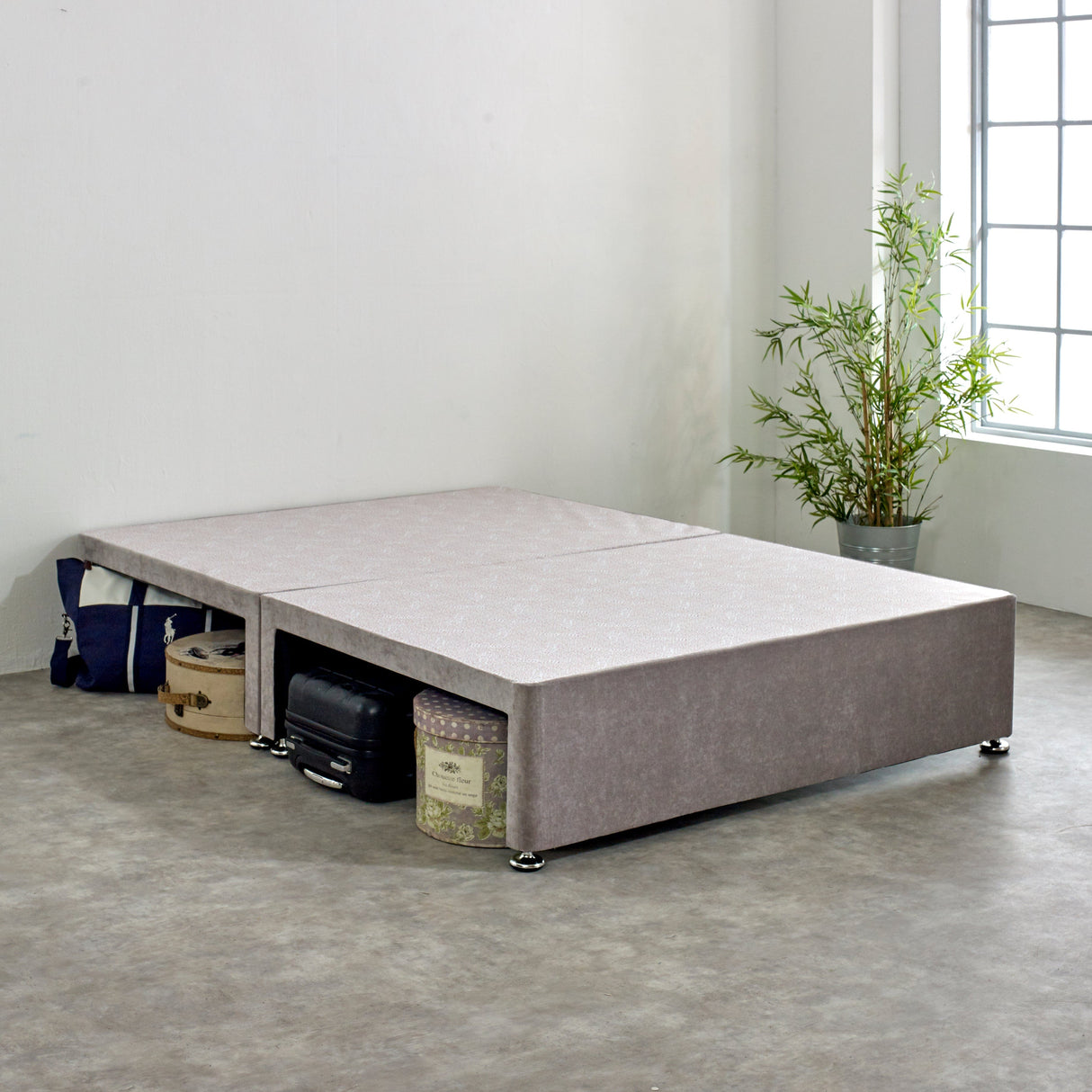 Suitcase Storage Hideaway Divan Bed Base