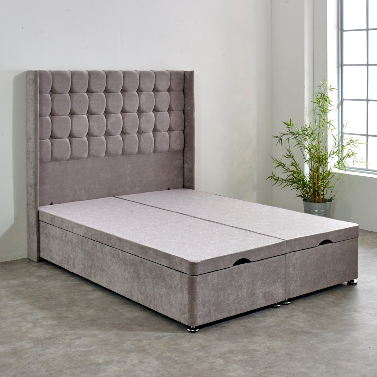 Superior End Lift Storage Ottoman Divan Bed Base