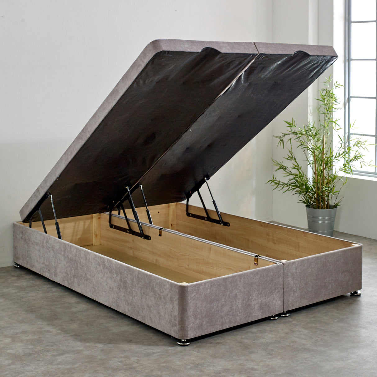 Superior End Lift Storage Ottoman Divan Bed Base