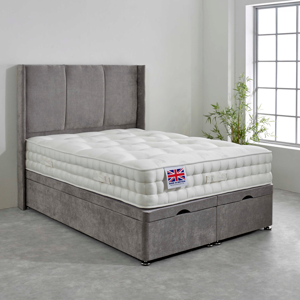 Westbury Pocket Laygel Hand Stitched Ottoman Bed Set