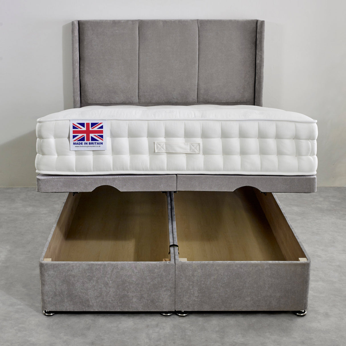 Westbury Pocket Laygel Hand Stitched Ottoman Bed Set