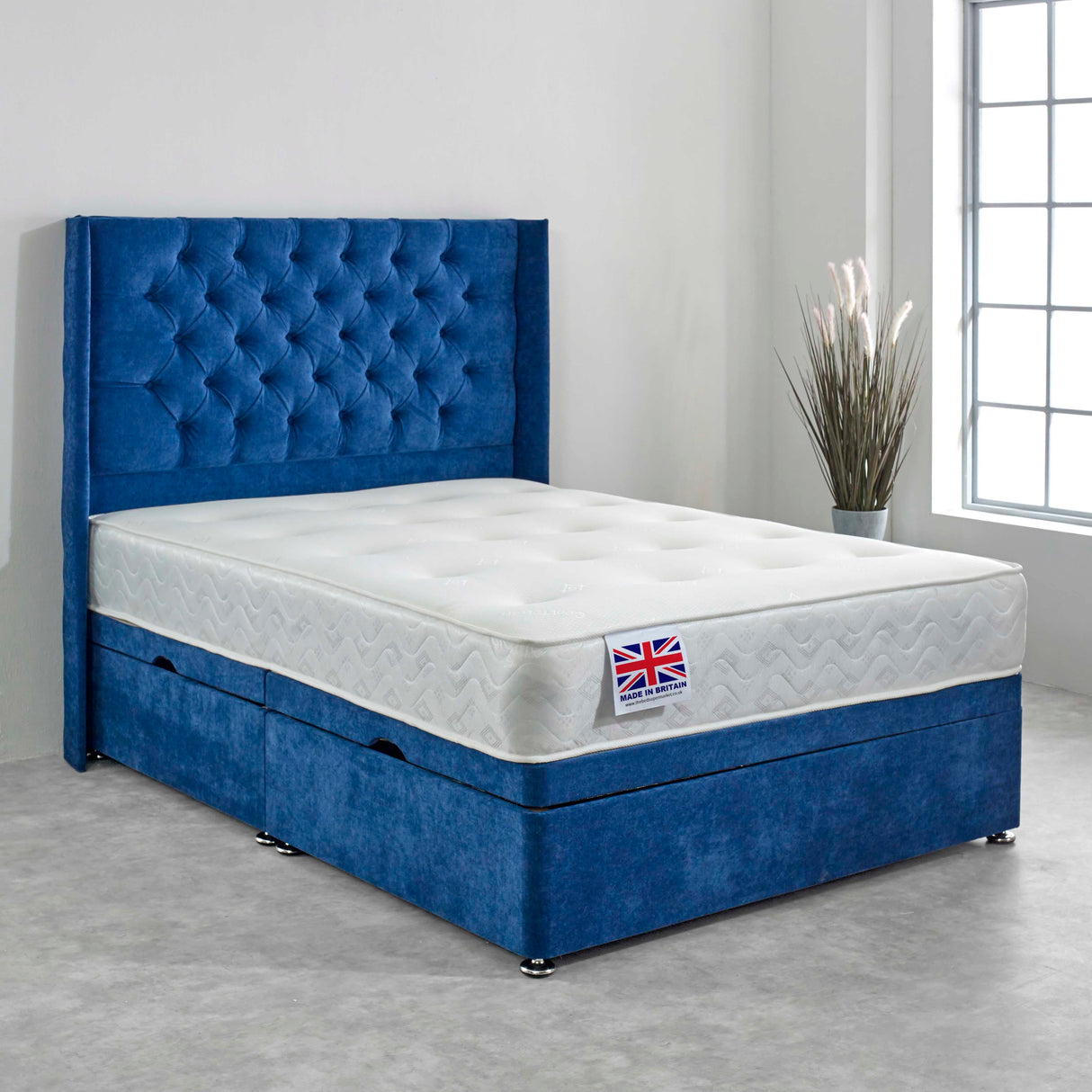 Winter/Summer Memory Foam Ottoman Bed Set