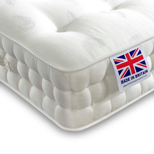 Brecon Zip and Link Pocket Cool Blue Hand Stitched Mattress