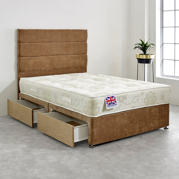 Warwick Orthopaedic Coil Sprung Divan Bed Set